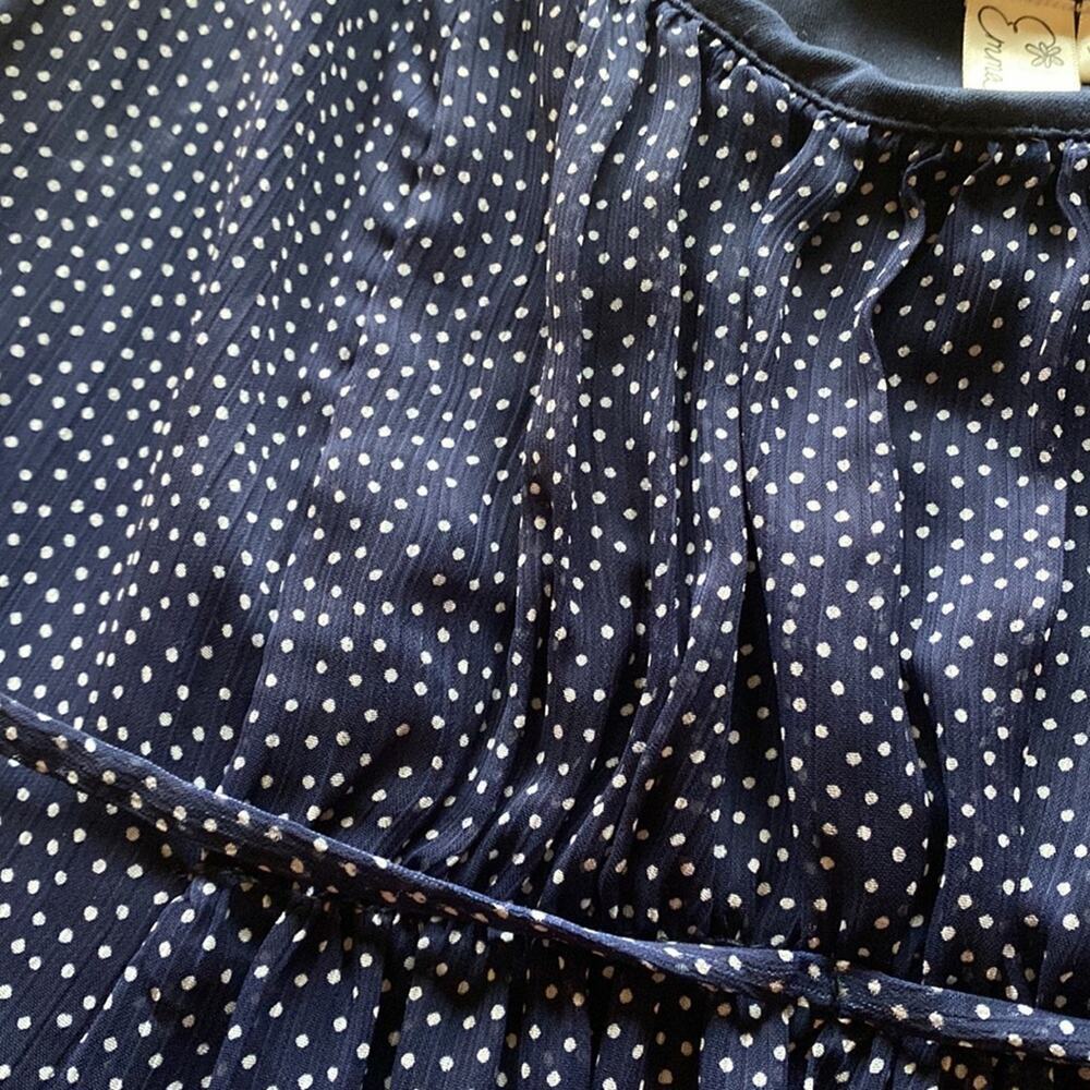 EMMA&MICHELE Chiffon like polka dot tank dress - Picture 2 of 5